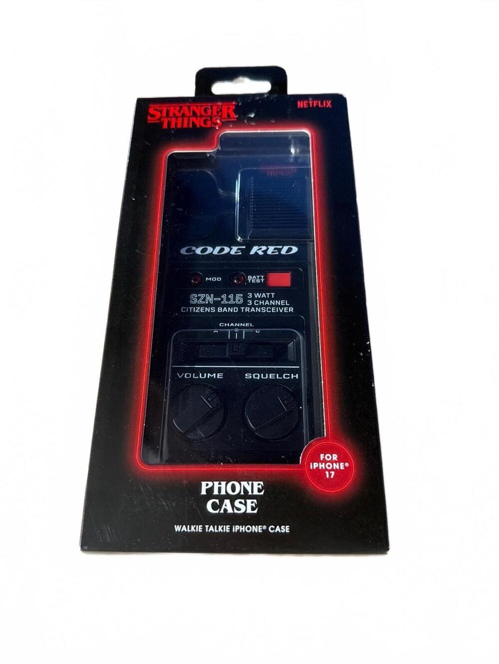 Stranger Things iPhone 17 Case Code Red Walkie Talkie for Cell Phone NEW